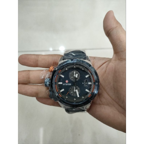 JAM TANGAN PRIA EXPEDITION 6765 E6765 E 6765 LEATHER STRAP ORIGINAL GARANSI 1 TAHUN