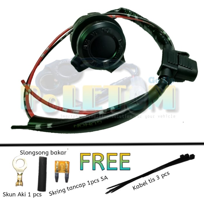 Charger Casan custom original untuk di Motor & Mobil WATERPROOF