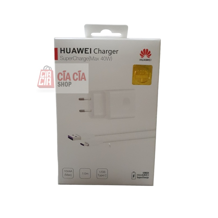 Travel Charger Huawei 40W Type C Super Charge Huawei 40 Watt P30 PRO P40 P20 Pro Mate 20 40 Lite Nova 5 6 7