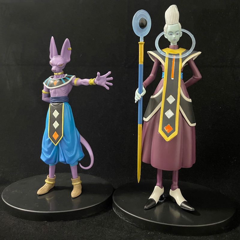 Dragon Ball Figure Dewa Penghancur DXF Whis Beerus Figurine Amina PVC Action Figure Koleksi Model Mainan Anak Hadiah