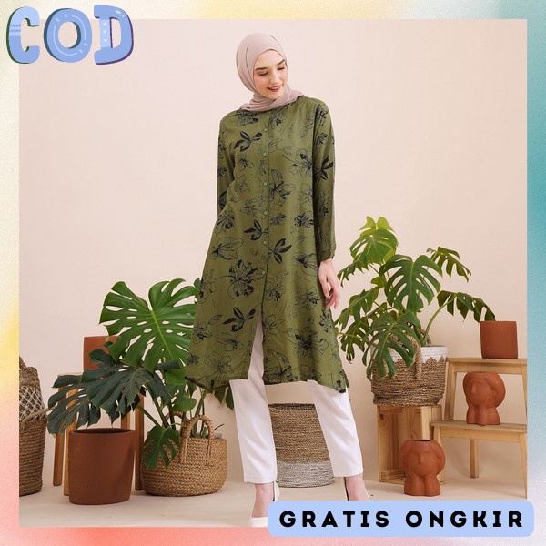 Tonik Lngn Pnjng Atasan Thunix Branded Thunic Import Premium Pakean Tnik Murah Deres Pesta Kondangan