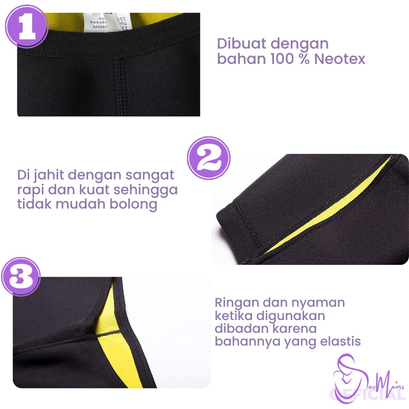 Celana Pelangsing Pembakar Lemak PANT Pendek Leging Olahraga Pembakar Lemak Pengecil Perut Buncit Paha Betis Fat Burner Legging Korset Celana Olahraga Pria Wanita Fitness Gym Senam Yoga Workout Neotex Hot Shaper Original Ori Pendek Selutut