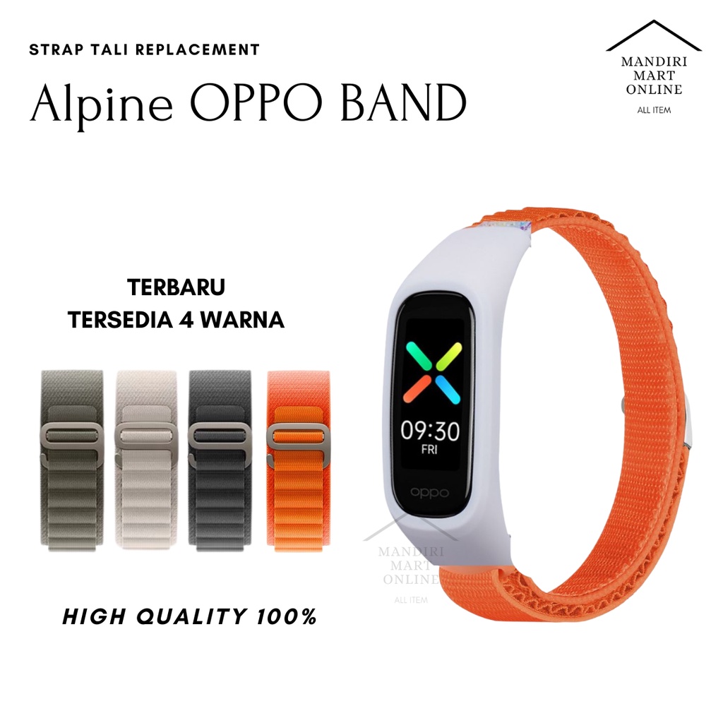 Strap Nylon Oppo Band Alpine Loop Tali Pengganti Oppo Band Bahan Nilon Alpine Loop Strap