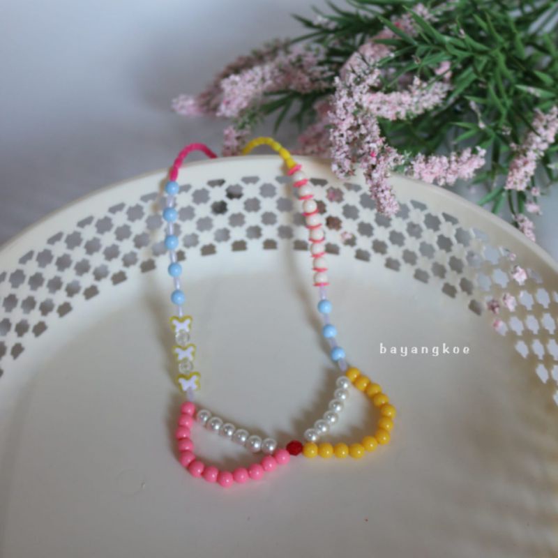 [ Kalung 36 ] Candy Necklace / kalung cewek kue / kalung warna pastel / kalung kekinian / kalung pit