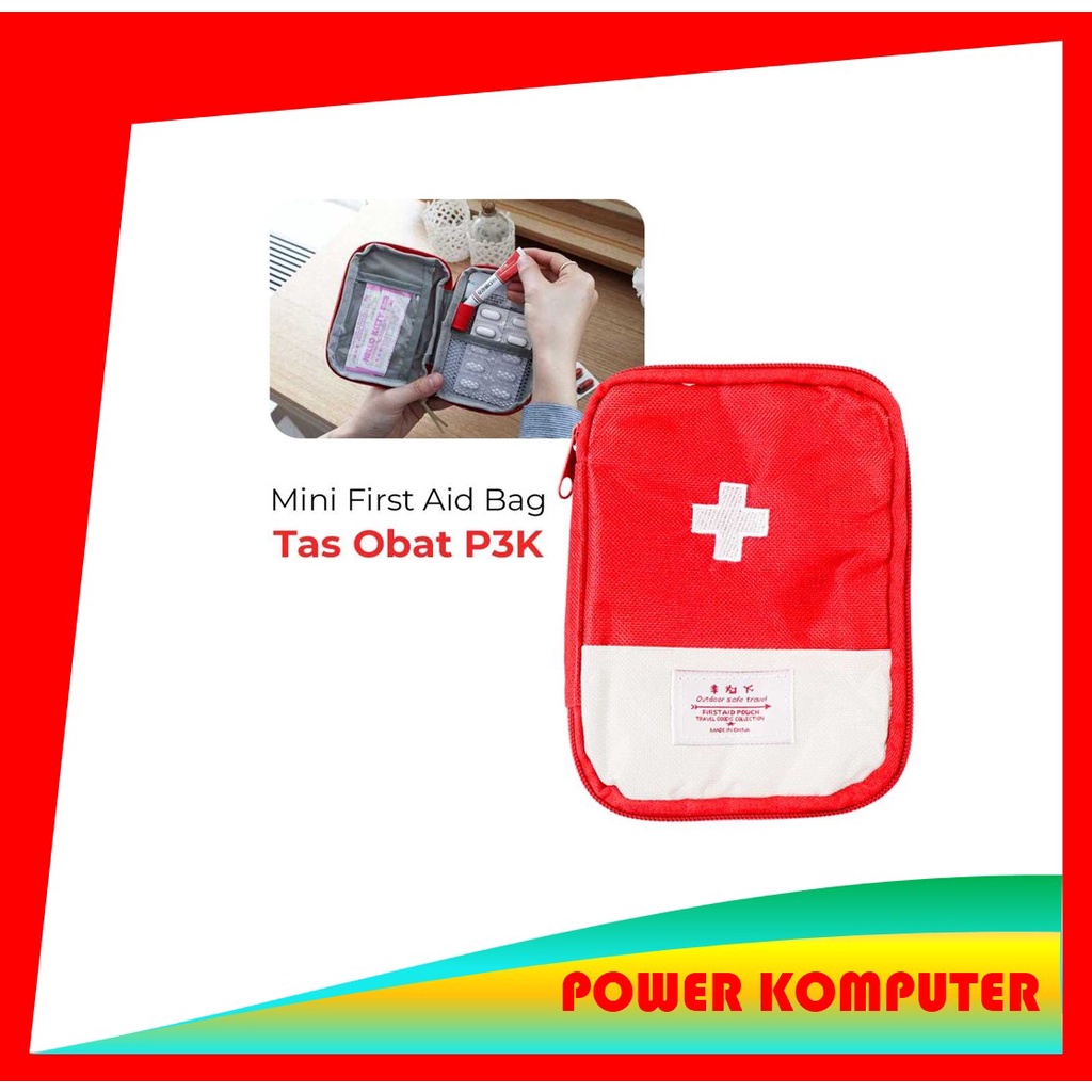 Mini Portable Tas Obat Pertolongan Pertama Medis Kit Darurat Tas Medis Darurat Kecil Portable First 