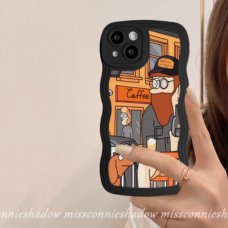 Realme 10 C33 C15 9Pro+ 8i 9i C35 C12 C25 C17 9 8 7i C30 C25Y C21Y C11 C25s C20 C20A 8Pro C3 5i 6i 5 7 Couple Case Cute Europe Art Retro Illustration Soft TPU Wavy Edge Case