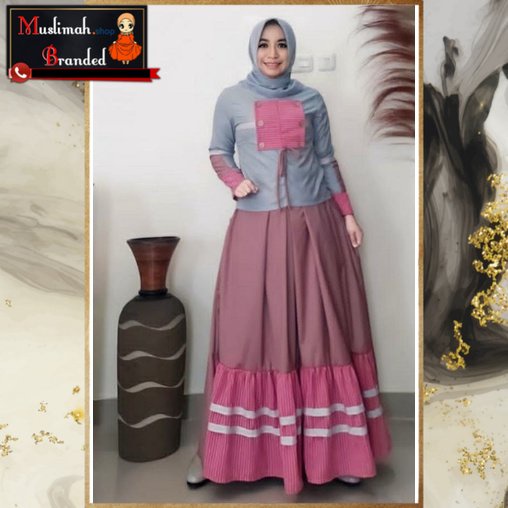 DEURA Busana Muslim Terbaru / Dress Deura / Gamis Deura Original / Setelan Gamis Deura 265 MUSLIMAH 