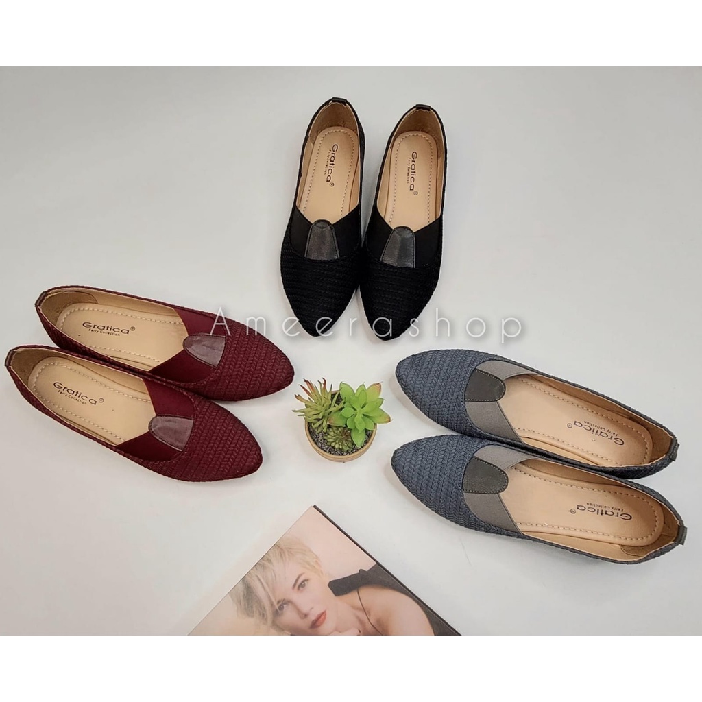sepatu flatshoes gratica kepang aw81
