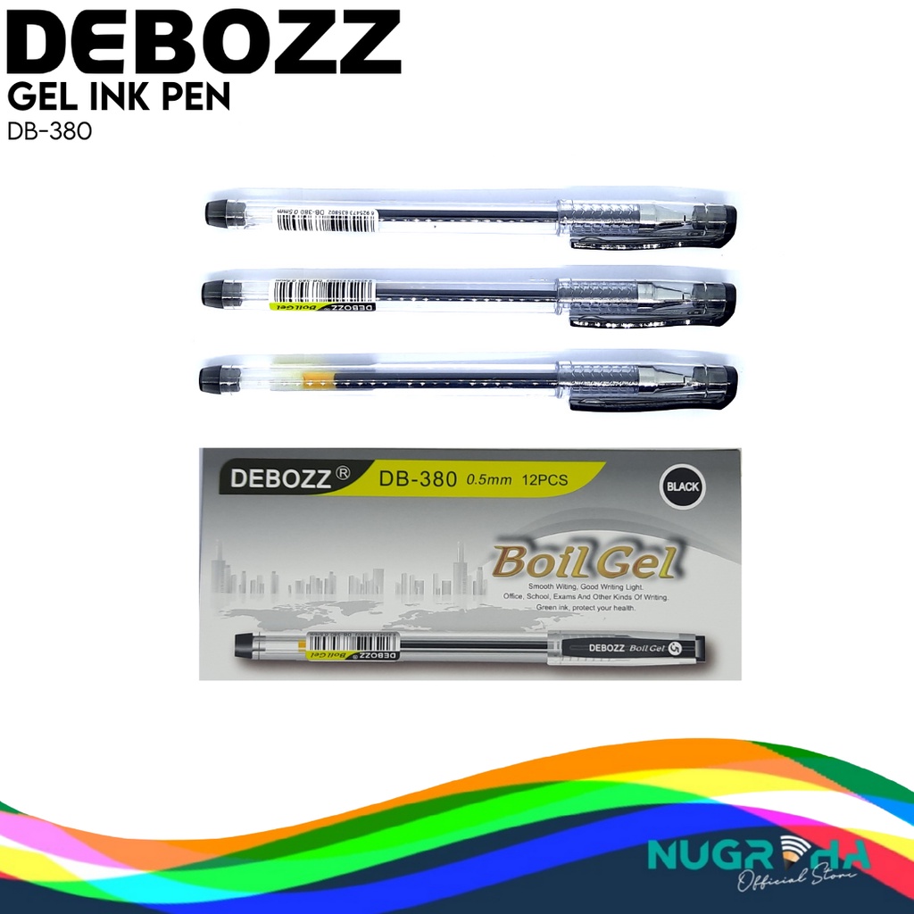 

PULPEN BALLPOINT PENA GEL INK 0.5 DEBOZZ DB-380