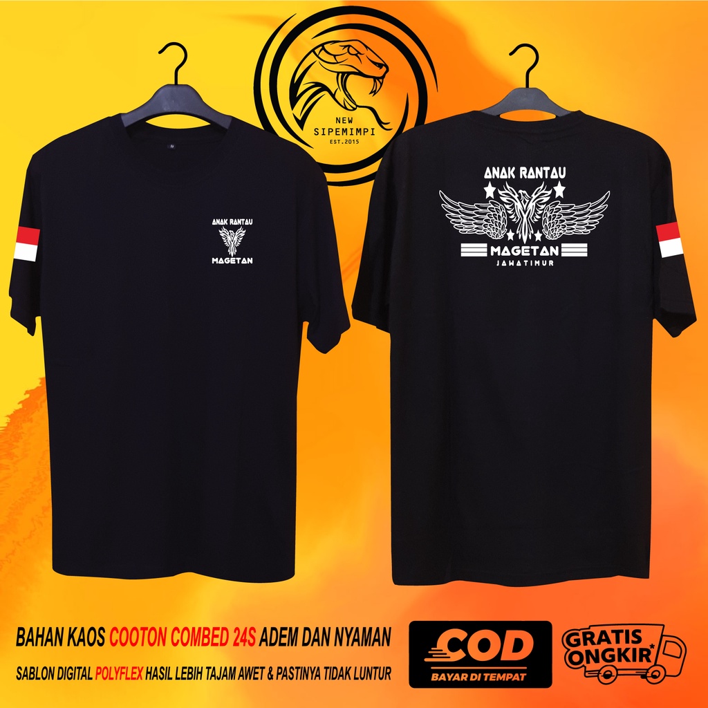BAJU KAOS DISTRO ANAK RANTAU MAGETAN KATUN COMBED 24S PREMIUM