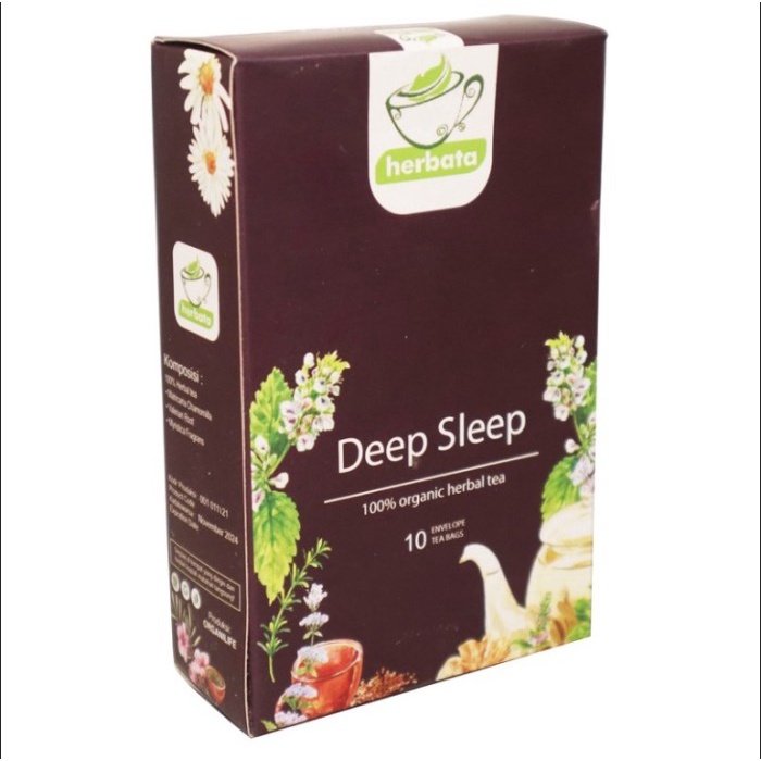 

Minuman Kesehatan Deep Sleep Tea Organik Tidur Nyenyak Lelap Pulas - Herbata 1 Pak
