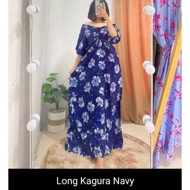 fashion Makassar - Daster Bali serut Depan / Daster sabrina / Daster panjang kekinian