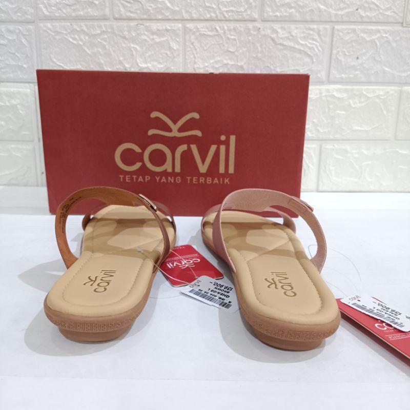 Sandal Flat Kokop untuk Perempuan Merk Carvil Tipe Ghea 03 L size 36-40 | Sandal Carvil Ghea 03 | Sandal Carvil Cewe Terbaru