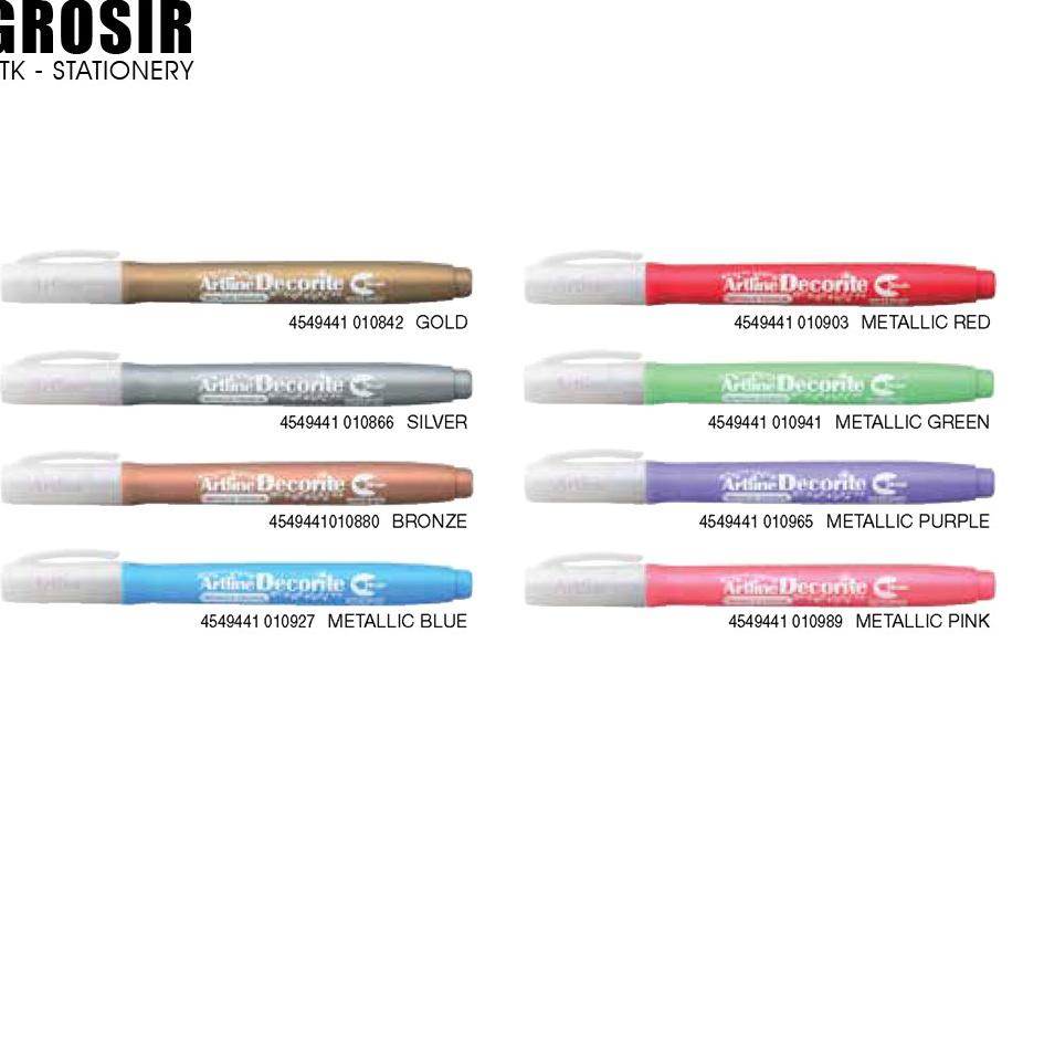 

[Kode][E34P]» EDF-F Artline Decorite Brush Pen Pena Kuas Warna Spidol Kaligrafi Art Marker Lettering Calligraphy Timbul kekinian