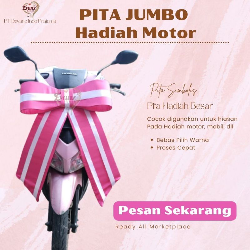

Pita Hadiah Motor butterfly/ Pita Doorprize/ Pita Simbolis Hadiah/ Aksesories Kado Pembungkus / Pita Gede/ Pita Jumbo