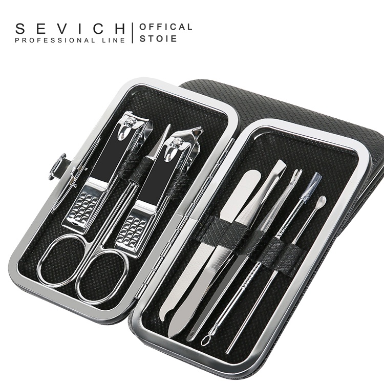 Sevich Gunting Kuku Set Alat Pemangkas Kuku Rumah Tangga Kecantikan Nail Tools 8pcs