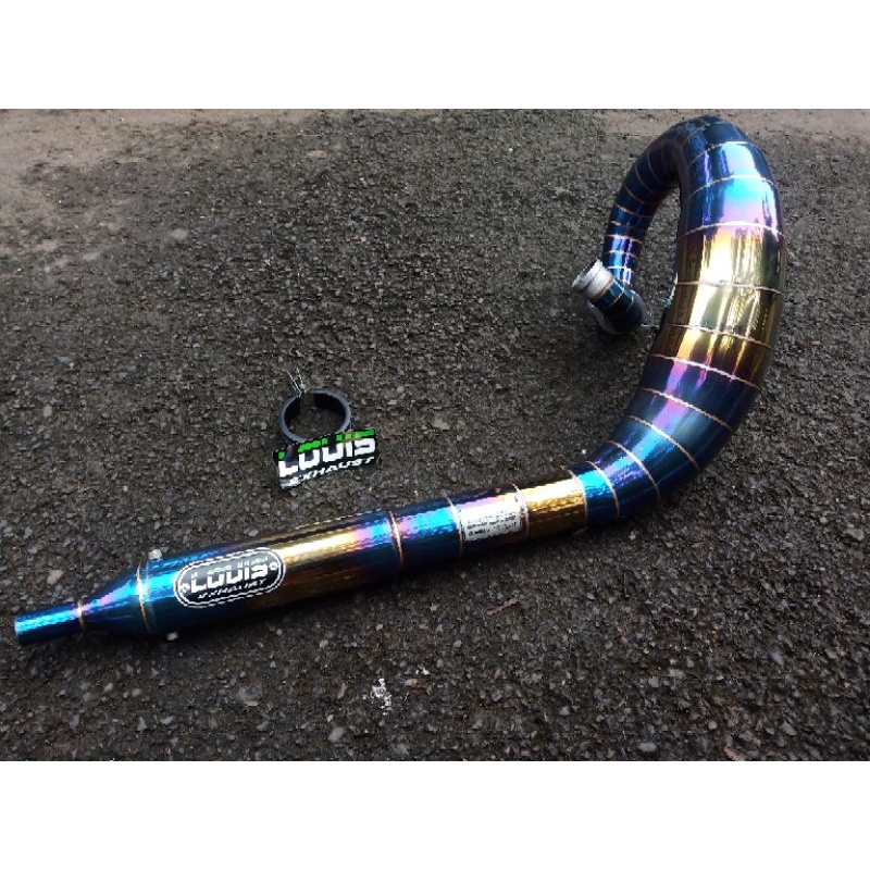 KNALPOT RX KING UDANG/LOBSTER FULL STAINLES BLUEGOLD