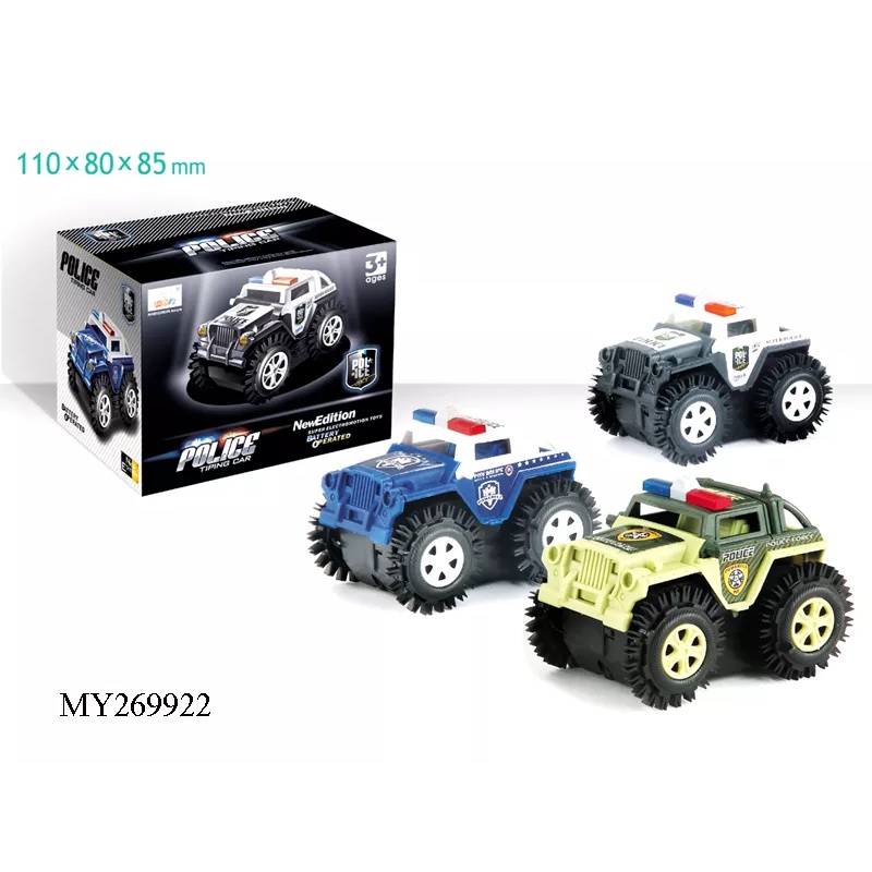 Mainan Mobil Mobilan Polisi Jungkir Balik Tipping Car Tumbling