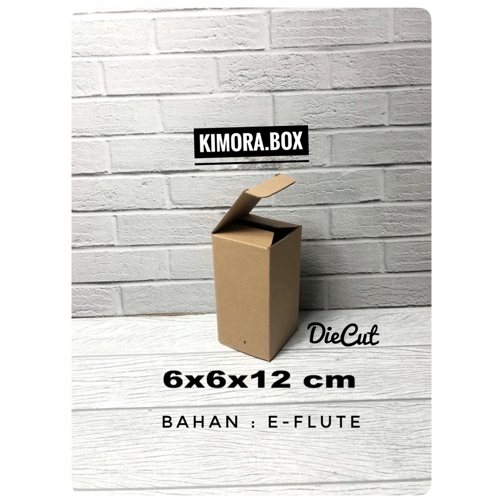 

Kardus karton Uk. 6x6x12 cm.........Die Cut Kotak Botol