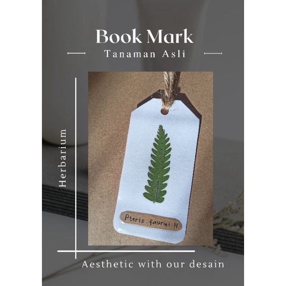 

mine.plantHandmade Bookmark / Penanda Buku/ Pembatas Buku Herbarium, Pressed flower, Bunga Kering Murah Aesthetic