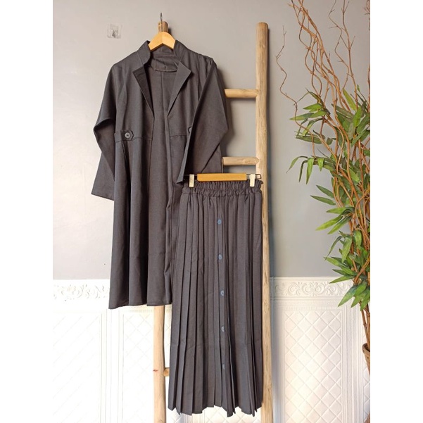 set cardigan/setelan baju