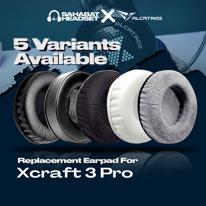 Earpad Ear Foam Cushion Earcup Alcatroz X-Craft HP3 Pro X Craft HP 3Pro Busa Pad Bantalan