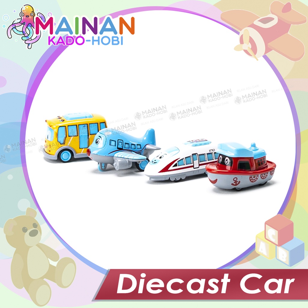 MAINAN ANAK PULLBACK MINIATUR DIECAST MOBIL TRANSPORTASI METAL CAR