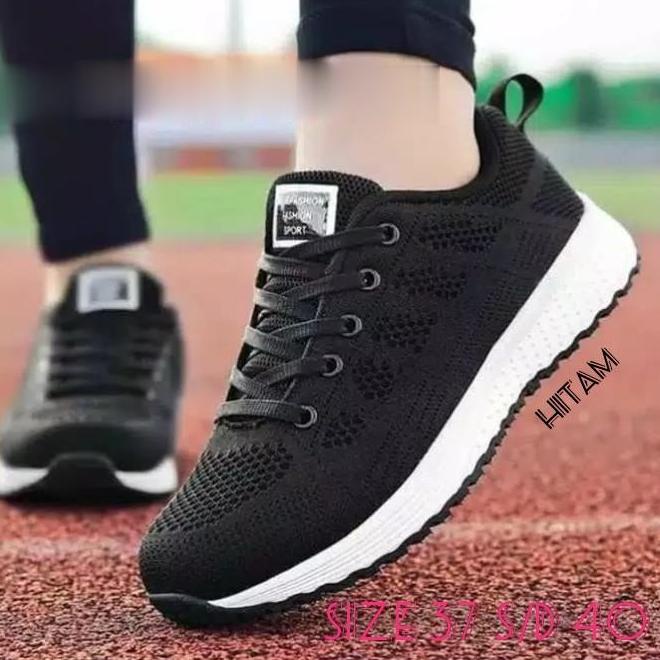 ⇘ Sepatu Kets Running Wanita Fashion Sport Olahraga Jogging Lari Spatu Cets Sneakers Shoes Seoatu Se