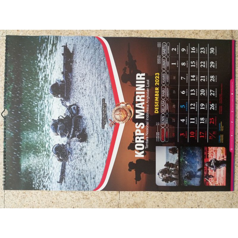 Kalender Dinding Marinir 2024