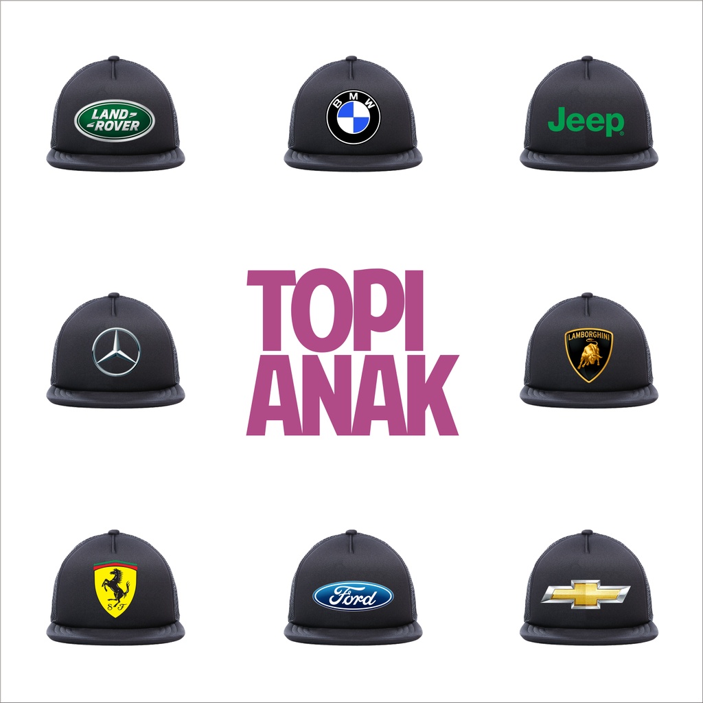 TOPI ANAK JARING PREMIUM BRAND MOBIL