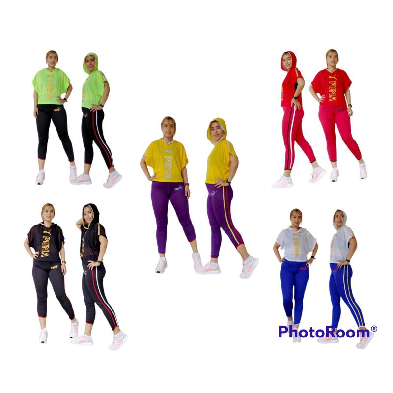 Set Jaring Cupluk | Pakaian Senam / Olahraga Wanita Lengan Pendek