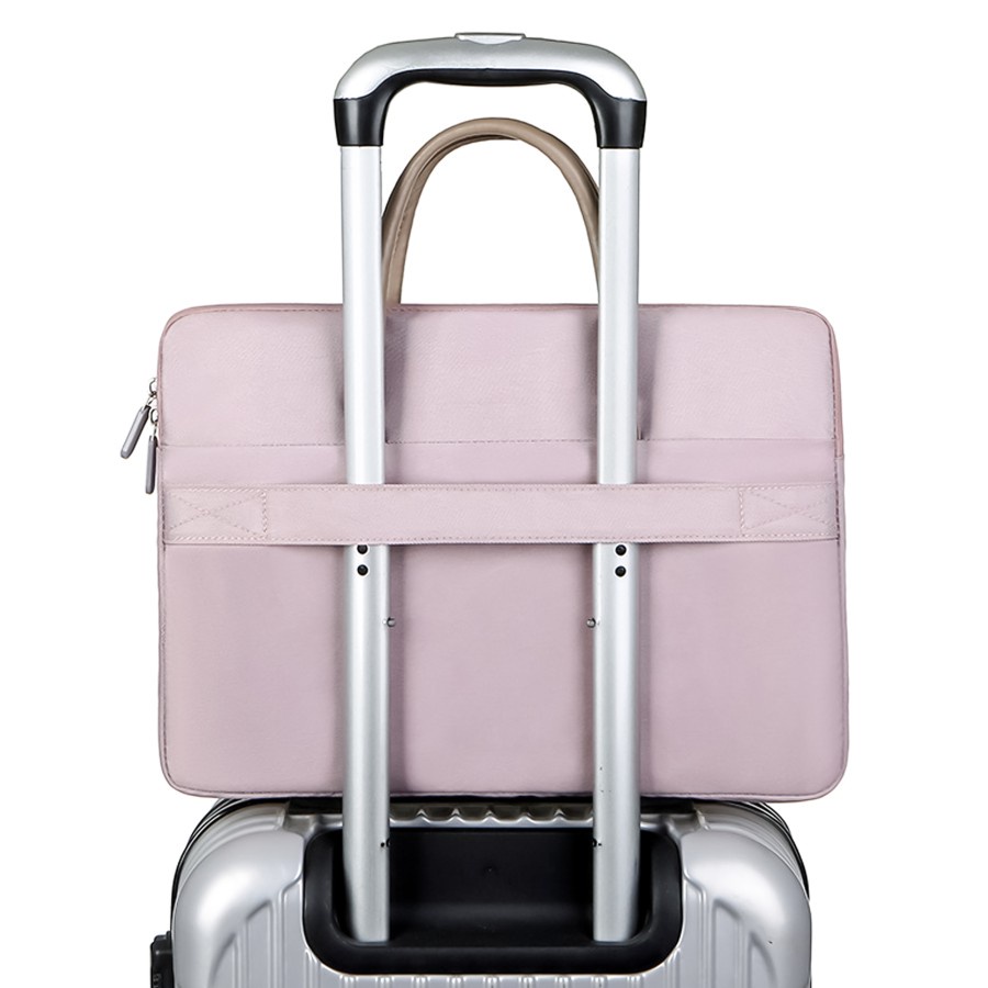 Tas Laptop Wanita Jinjing Remoid Pipe Handstrap Softcase Sleeve 13 14 15 16 inch