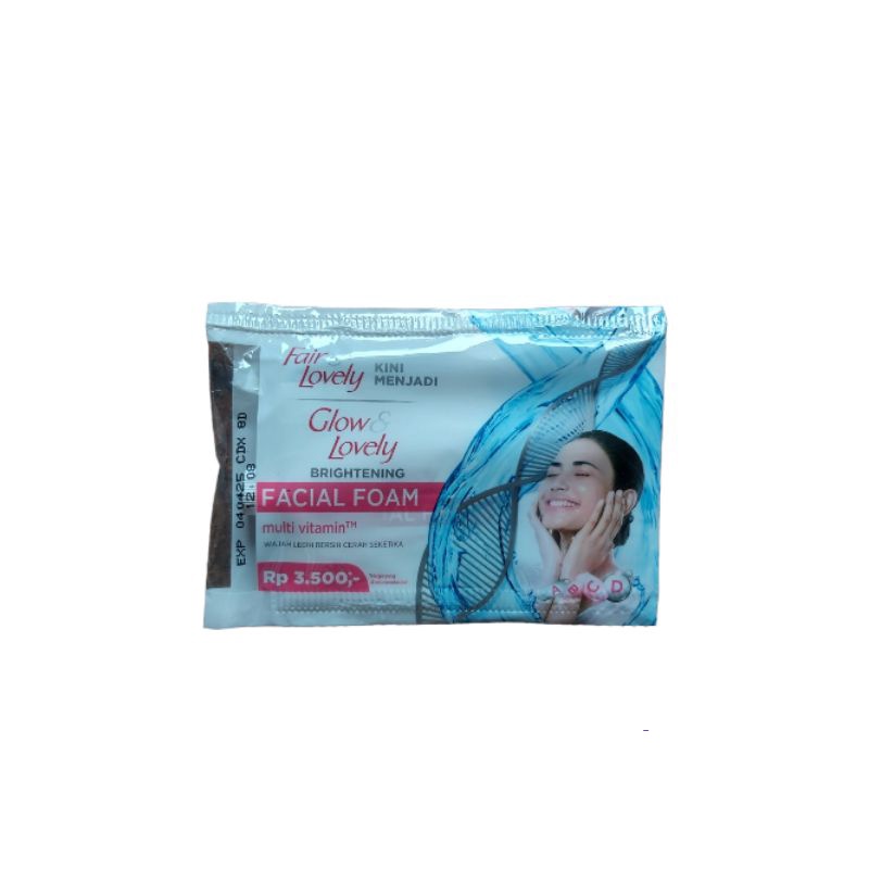 FAIR &amp; LOVELY | GLOW &amp; LOVELY Sachet Cream Facial Wash / Multivitamin