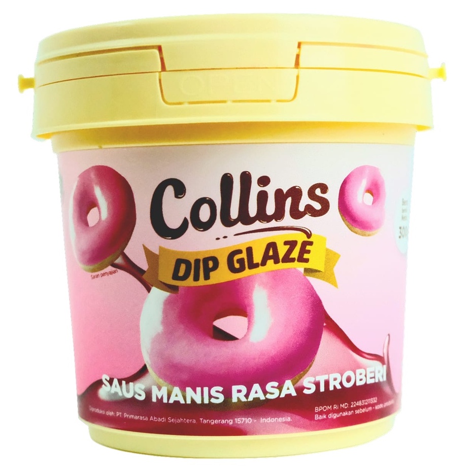 

[JAR] Collins Glaze Strawberry 300gr Cokelat Pasta Rasa Stroberi