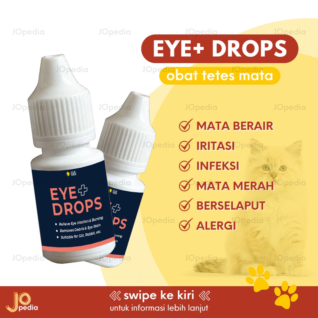 EYE PLUS DROPS Obat Tetes Mata Kucing Sakit Mata Merah Iritasi Infeksi Berair Belekan