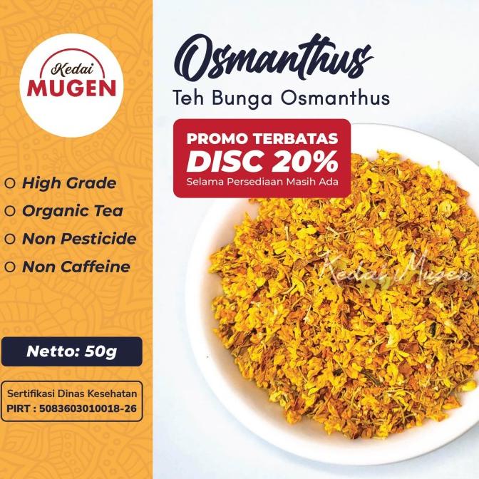 

High Grade Osmanthus Tea | Teh Bunga Herbal Osmanthus Kedai Mugen 50g