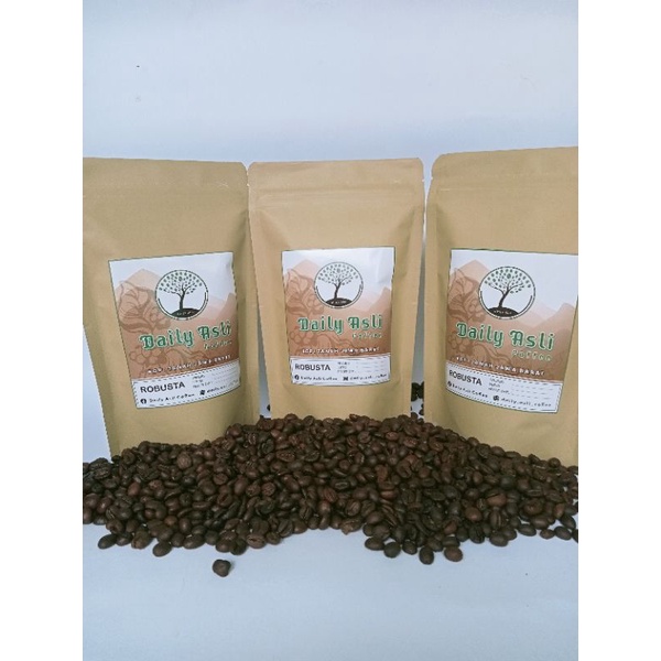 

Kopi Asli Robusta 100% tanpa campuran kemasan 150g