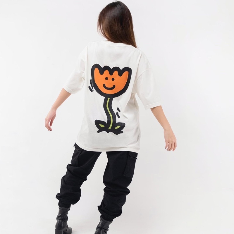 FAITH FADE LOTU - Tulipey Oversized Tee (Broken White)