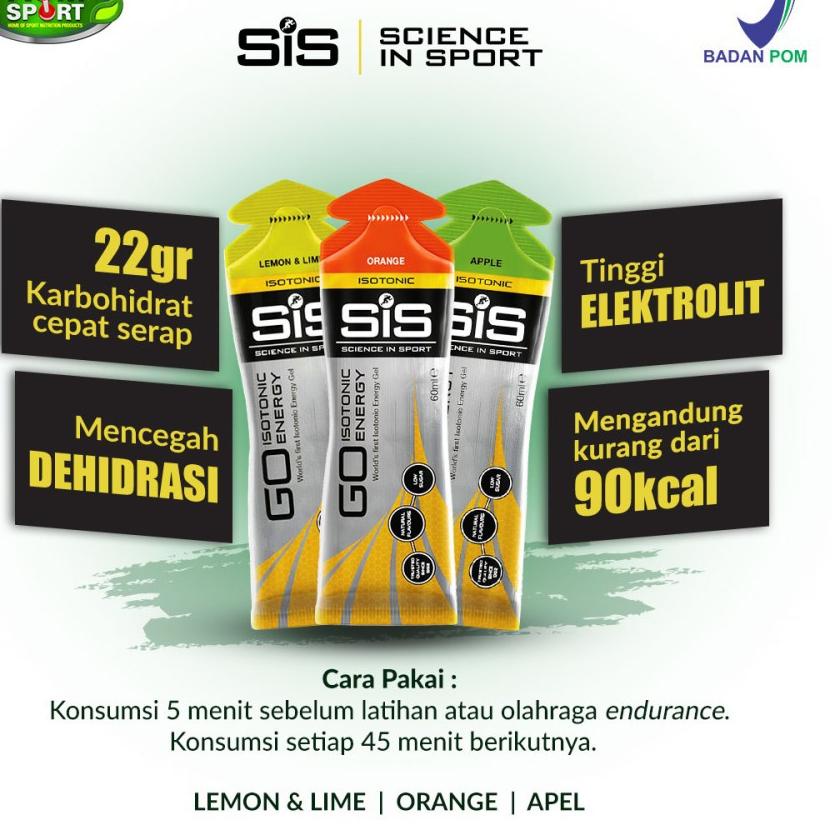 

[KODE PRODUK N8FLF8847] SiS GO Energy Gel Isotonic 60ml Bstores