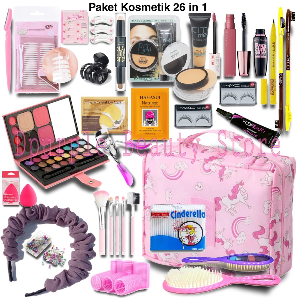 Paket Kosmetik Varian Super Lengkap / Paket Kecantikan Kosmetik Lengkap /Paket Make Up Lengkap Murah - Bedak - Fondation - Eyeshadow