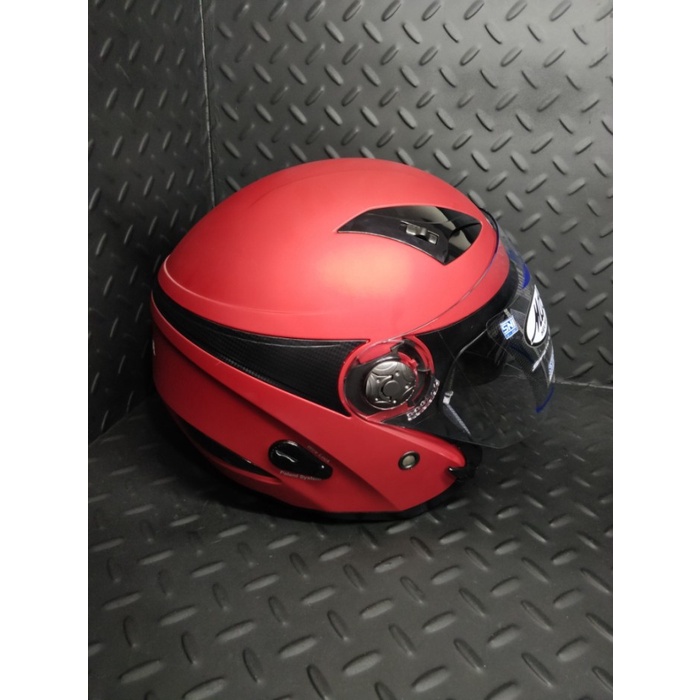 Helm Half Face Helmet Honda Luxury Red 87100LXREDL ORIGINAL HGP.