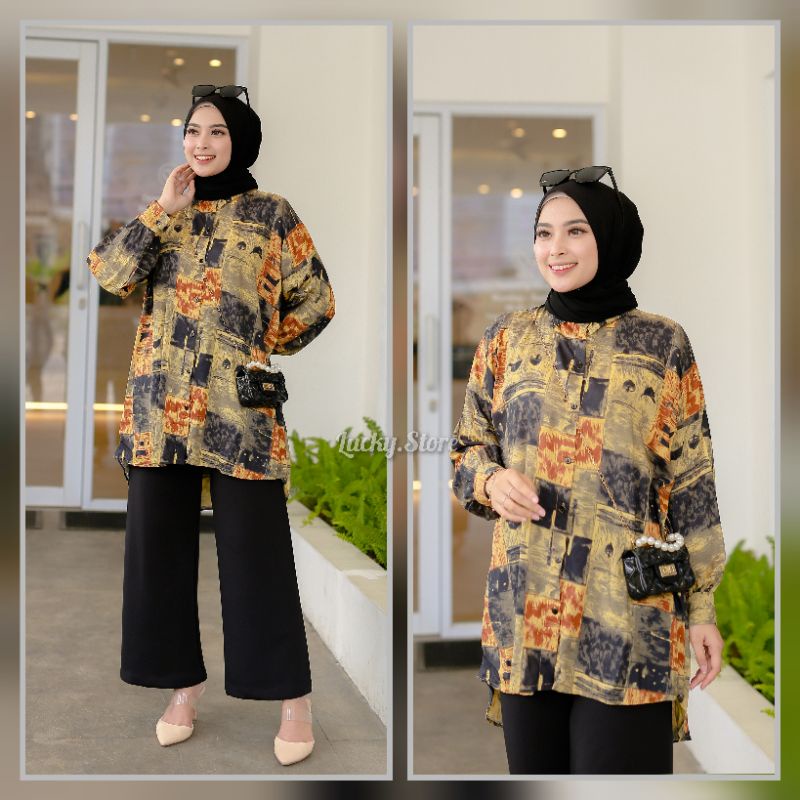 PATTERN LONG TUNIK MOTIF