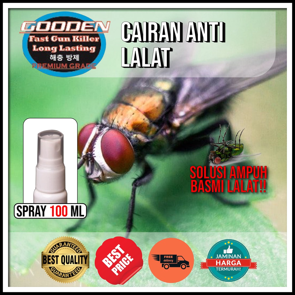CAIRAN RACUN PENGUSIR LALAT 100 ML GOODEN Spray Cairan Pengsir Lalat di makanan Racun Pengusir Lalat