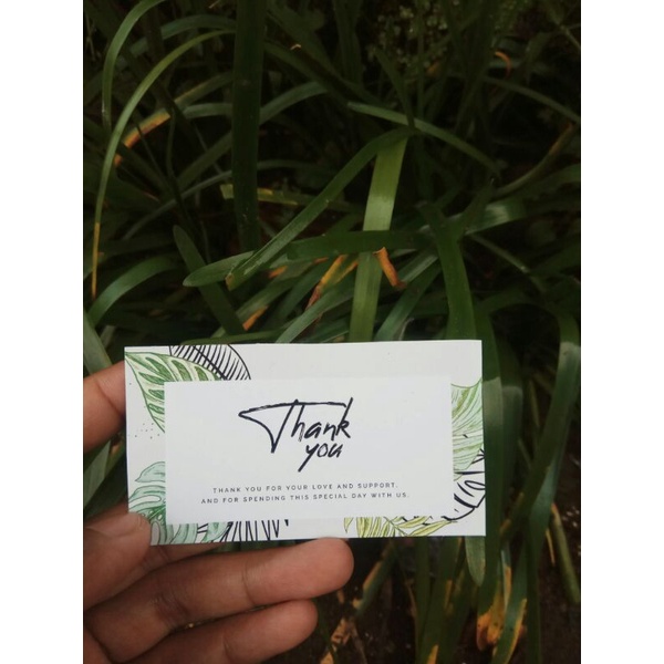 

Kartu Ucapan Terima Kasih / Thanks Card / Thanks Card Custom