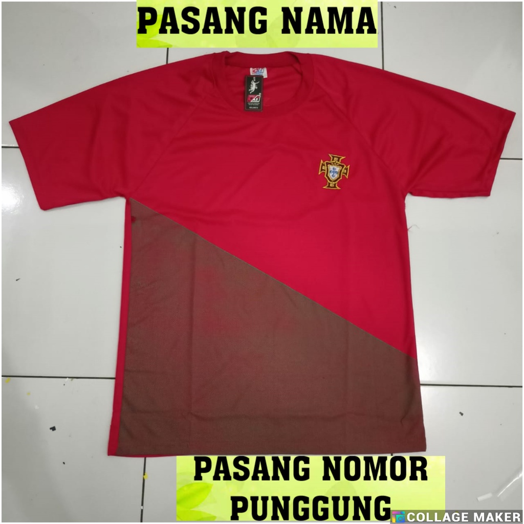 JERSEY BOLA PORTUGAL DEWASA/BAJU KAOS JERSEY BOLA PORTUGAL DEWASA