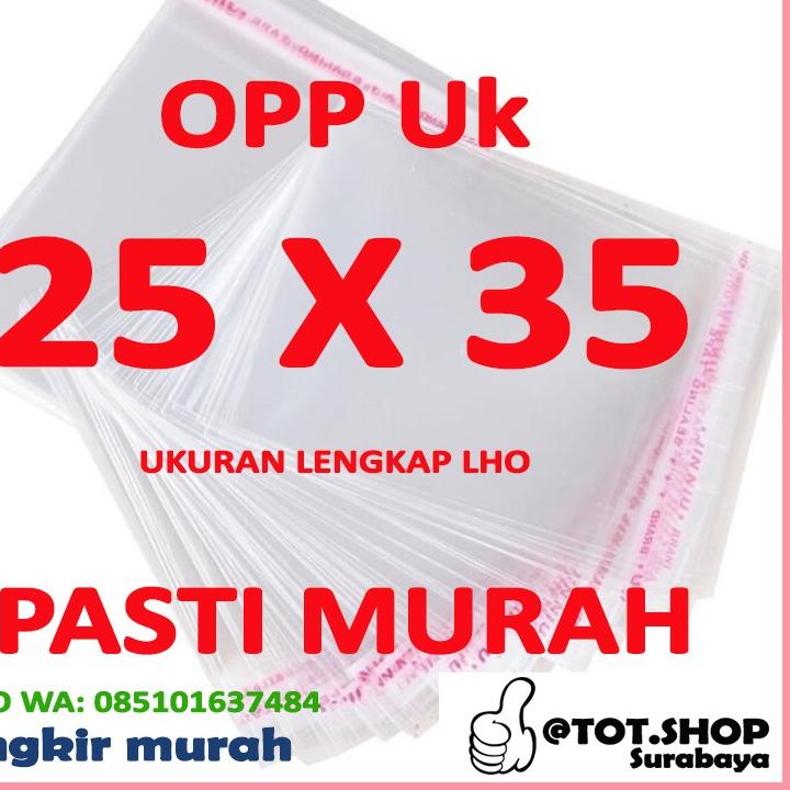 

っ OPP LEM PLASTIK KACA 25 X 35 Kaos,, Baju, Celana, Jaket (Isi 100 Lembar) ⇵