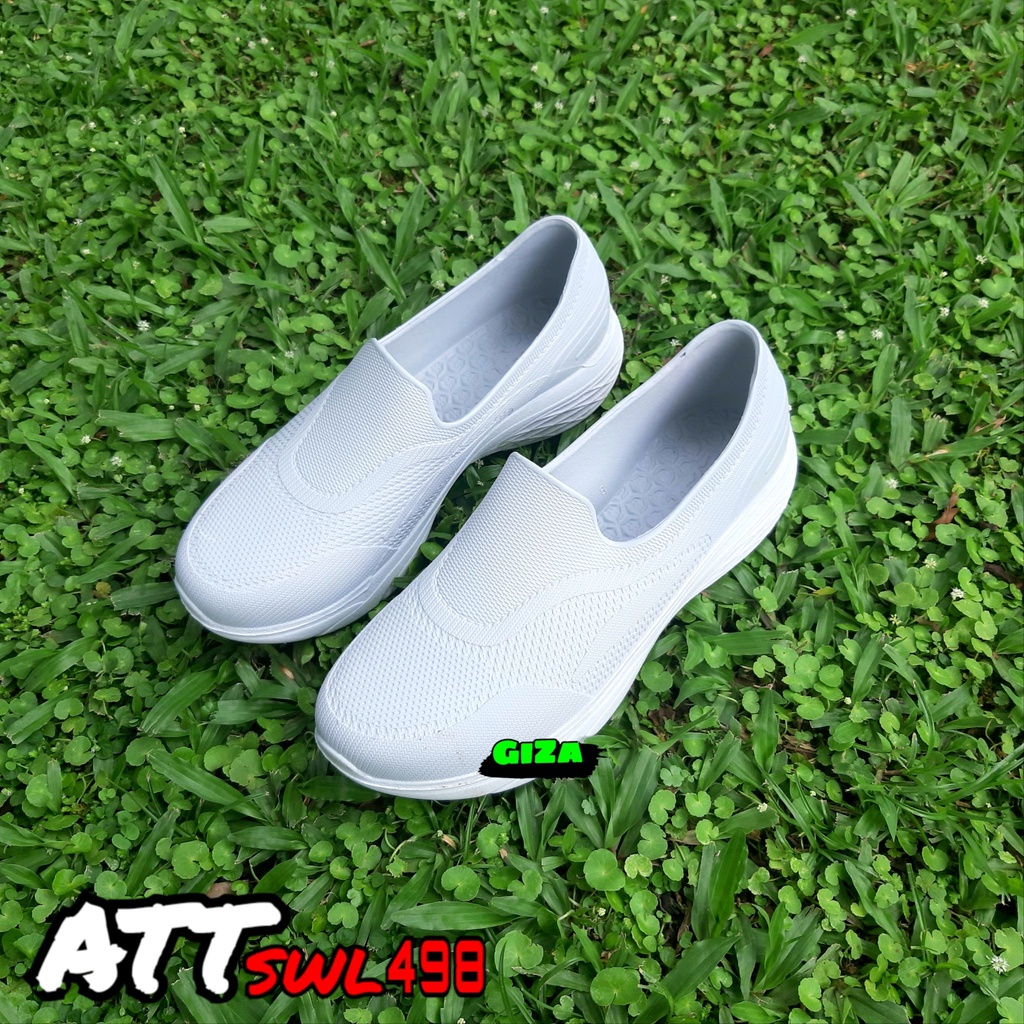 Sneakers Wanita Karet Elastis Anti Selip Sepatu Flat Slip on Wanita Dewasa SWL 498 Model Balet