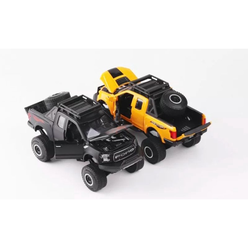 Diecast Mobil Ford Raptor F150 Miniatur Mobil Mobilan Jip Off Road Skala 1:32