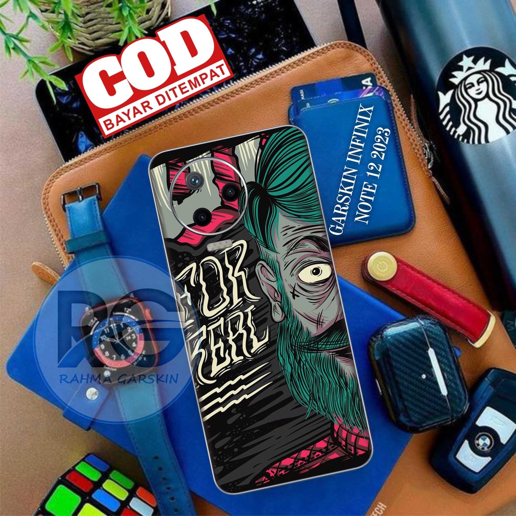 COD GARSKIN INFINIX NOTE 12 2023 - SKIN INFINIX NOTE 12 2023 OLD MAN - DAPAT 2PCS BISA CUSTOM