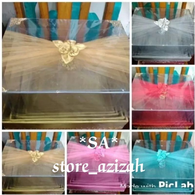 

Kotak hantaran / kotak seserahan / box hantaran mika tile 1 set gold BAHAN TRIPLEK KERBOT PRODAK DARIstore_azizah